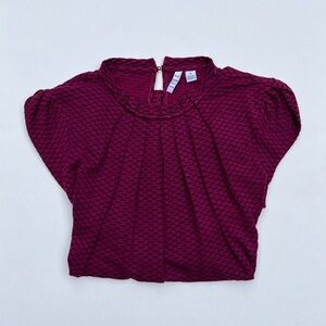 ELLE Maroon Cap Sleeve Top